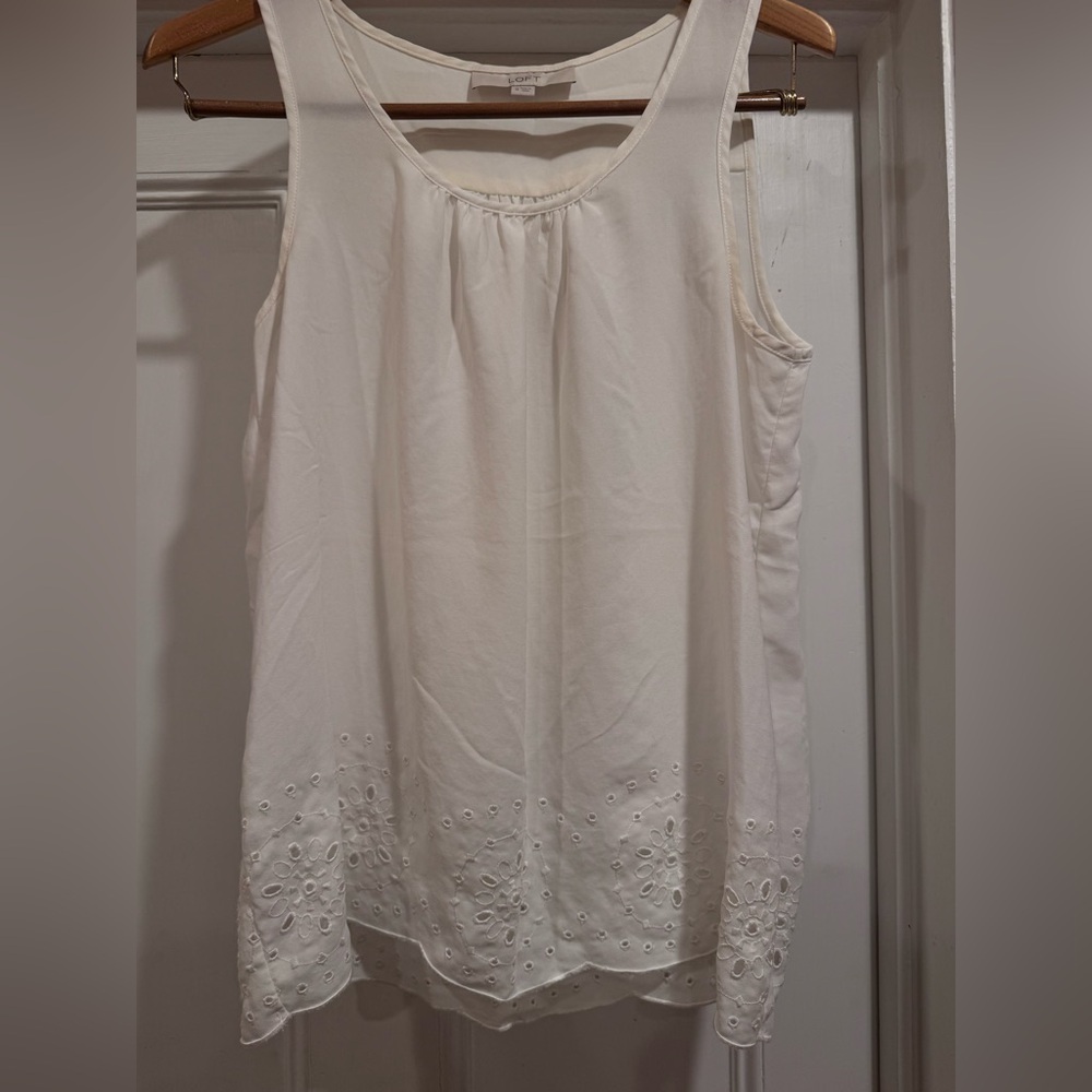 Loft, tank top, white, M